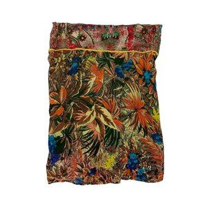 Antoine‎ Akopian Skirt Large Tropical Floral Resort Boho Vacation Maxi